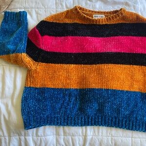 Colorful Striped Sweater by Tory Burch